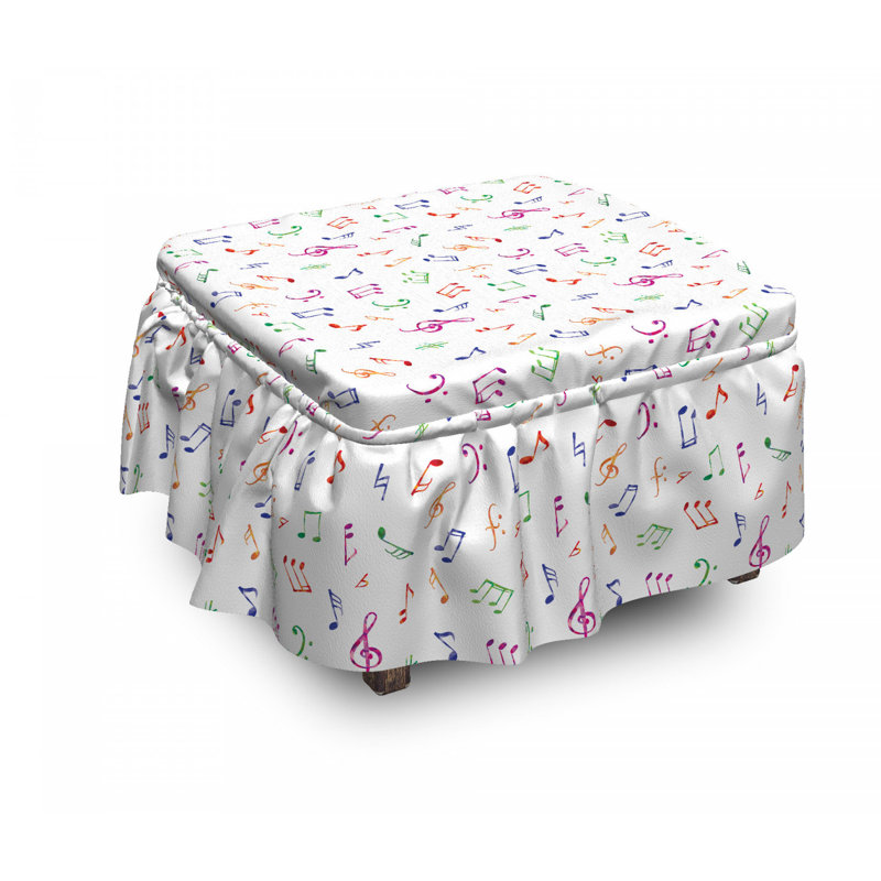 Box Cushion Ottoman Slipcover