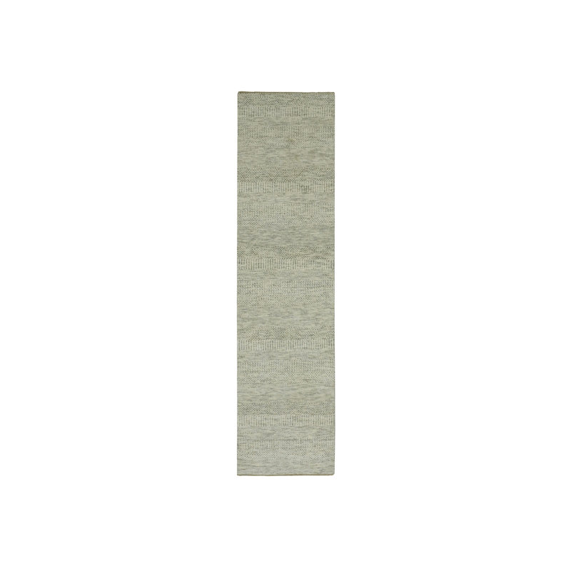 Tapis de couloir oriental en laine noué à la main 2 pi 6 po x 29 pi 9 po - MOA10276030