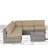 Tonioni Wicker Fully Assembled 4 - Piece Seating Group with Sunbrella Cushions-1060021667-1060021669
