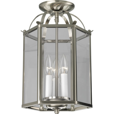 Luminaire suspendu géométrique 3 lumières lanterne Littlefield