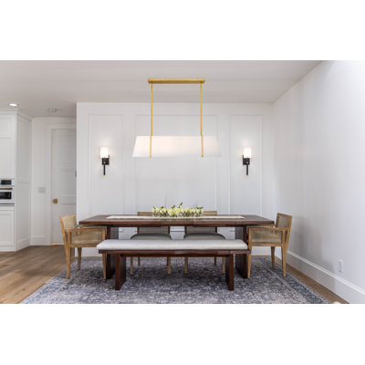 Schumaker 4 Light Linear Oval Chandelier