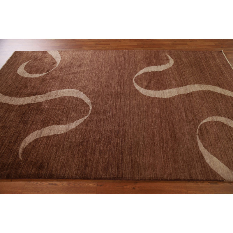 Tapis brun Gabbeh 6 x 8
