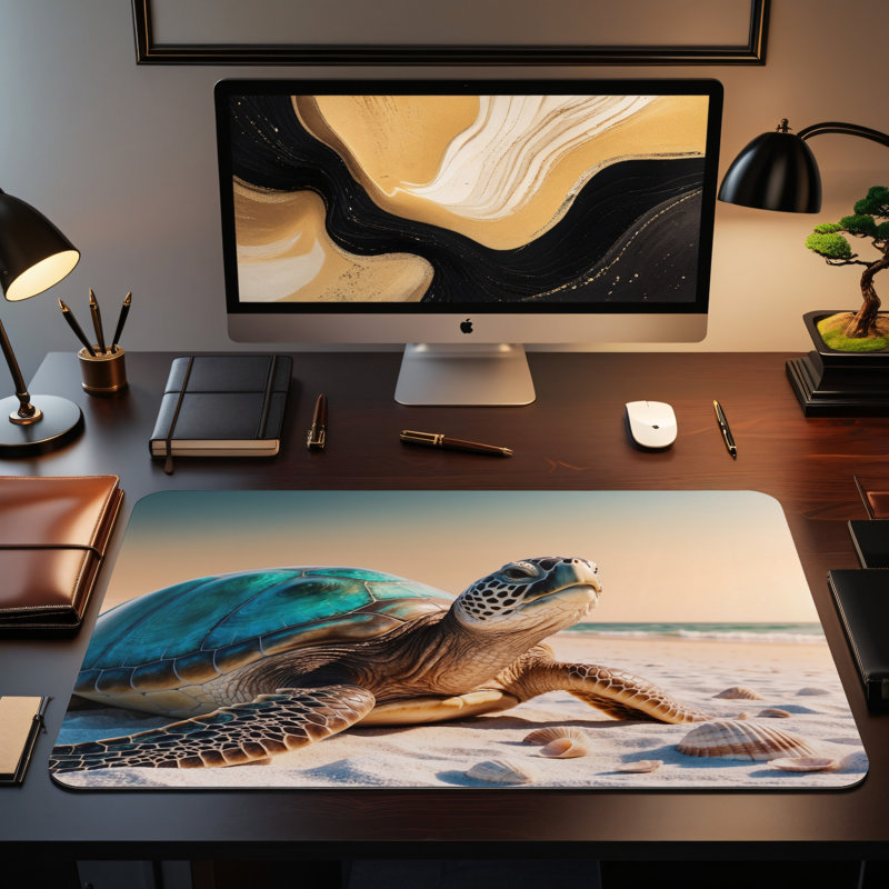 Polyester Desk Pad, 14.4x12.1