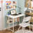 Home Office Foldable Writing Desk with Wheels Mobile Foldable Computer Sturdy Desk