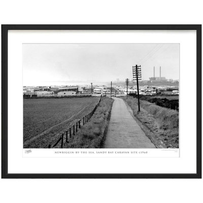 Newbiggin By The Sea, Sandy Bay Caravan Site C1960 - Single Picture Frame Print