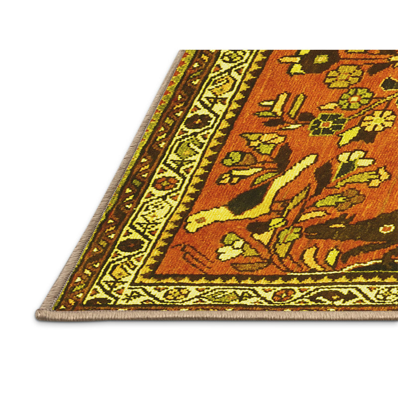 Washable Oriental Indoor Rug, Rectangle 8' x 12'