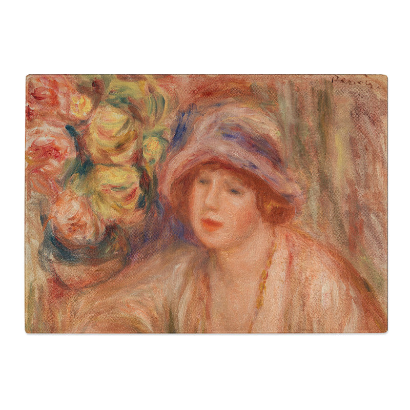 Woman Leaning by Pierre-Auguste Renoir Chopping Board, 28.5cm W x 39cm L