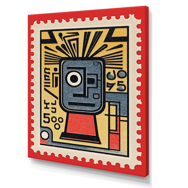 «Retro Stamp Tribute to Keith I», reproduction sur toile, H 40 po x l 30 po x P 1,5 po, Toile tendue