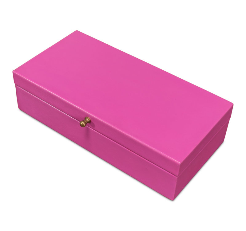 Gatsburg Handmade Decorative Box, Pink