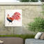 Toile d'extérieur Victoria Roges «Rooster Fireworks I»-87945622