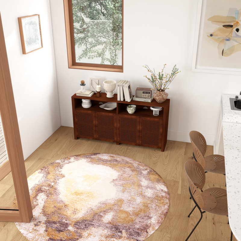 Buffet avec rangement Mid-Century, Noyer