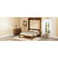 Grand lit en bois massif avec armoire escamotable, lit peu encombrant, parfait pour la chambre d'amis