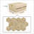 Hexagon Gold Yellow Beige Polished Marble Tiles, Natural Stone For Walls And Floors, 12 Pieces Per Box, 7.1 Sq Ft Coverage