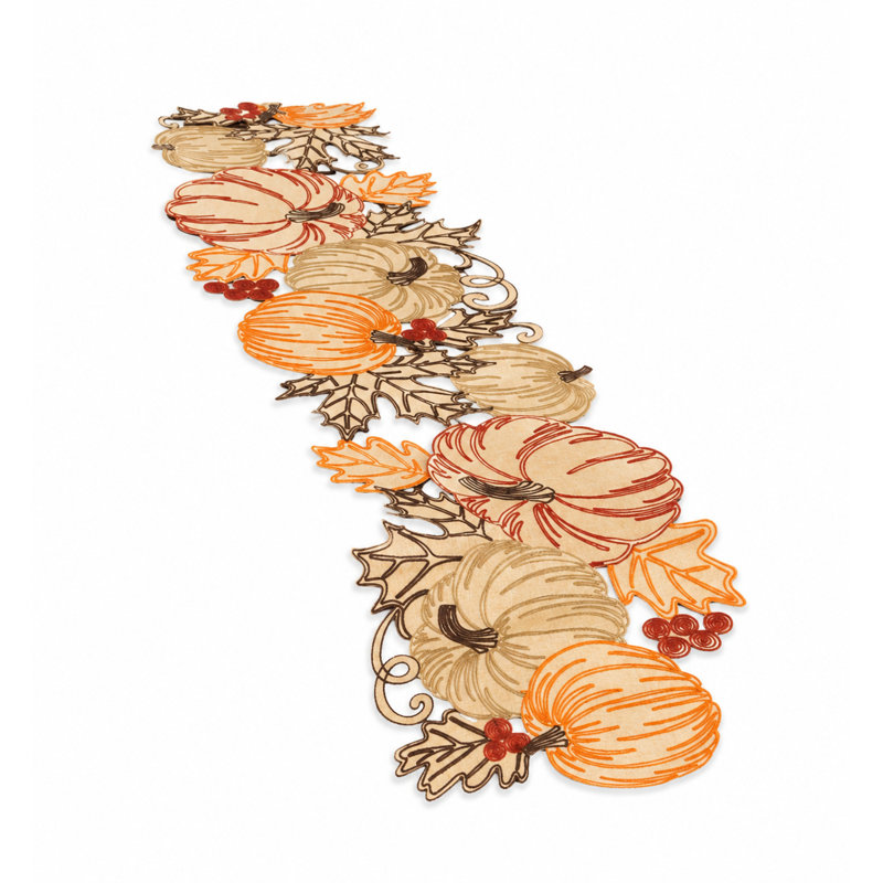 Parham Oval Thanksgiving Table Runner, 70" L x 15" W