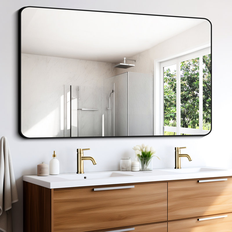 Robinet de salle de bain à un trou - Design moderne, or brossé, acier inoxydable, débit de 1,2 gallon par minute, installation simple pour les robinets, température et débit d'eau réglables, fixation sur le comptoir