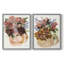 Bouquet mauve dans une théière I - reproduction encadrée de qualité supérieure - prête à être accrochée - aucun clou requis - aucun clou requis-1222934294-1222934293