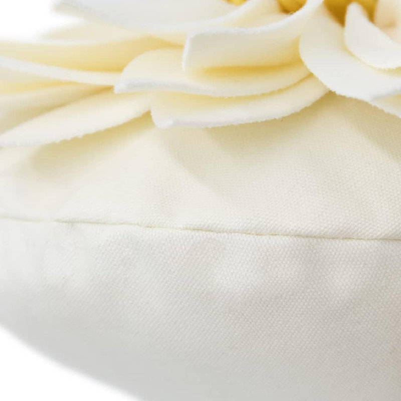  100% Cotton Floor Novelty Pillow Cover & Insert, Beige