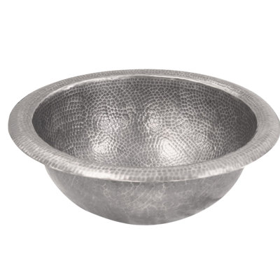 Barclay Abner 15'' Metal Circular Bathroom Sink