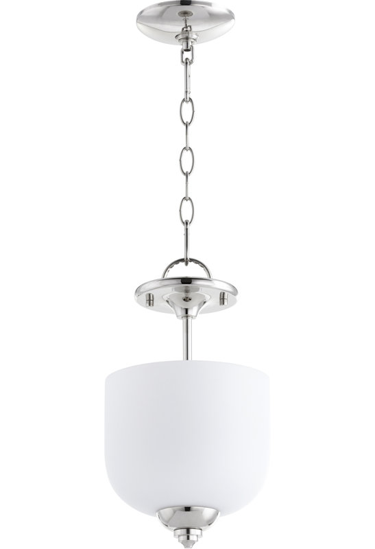 Luminaire suspendu 3 lumières simple urn Falbo, Nickel poli