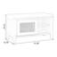 Banc en bois massif blanc