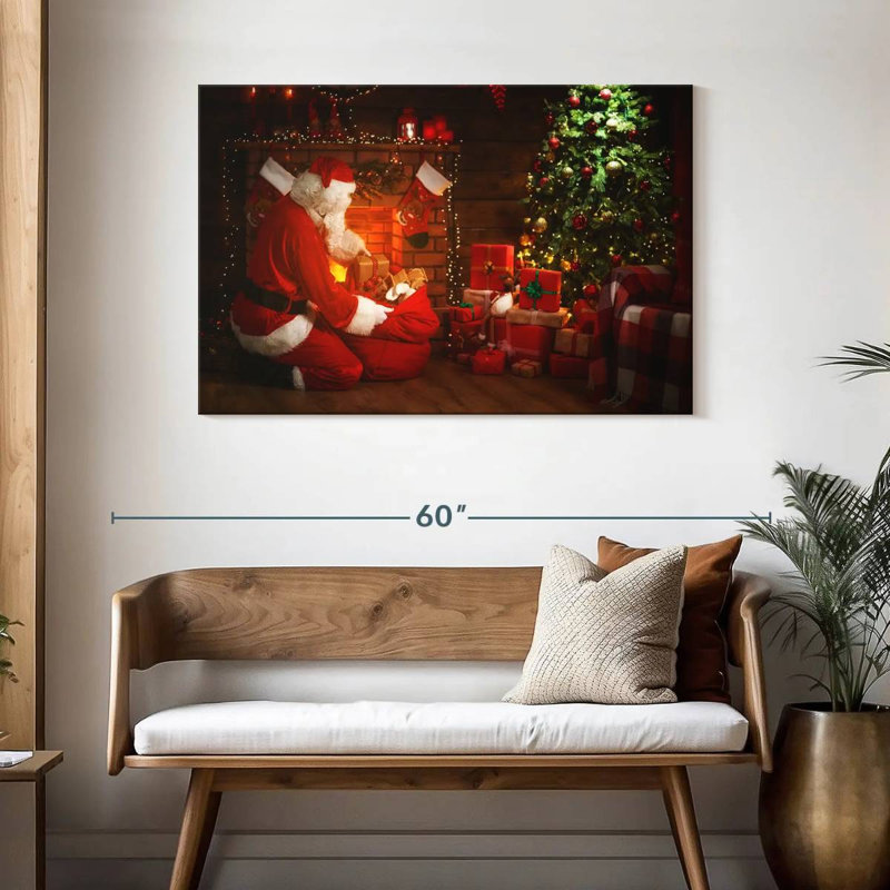 Cadeaux du Père Noël, H 30 po x l 45 po
