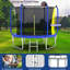 Trampoline avec panier de basketball, trampoline d'extérieur renforcé de type ASTM avec filet d'enclos
