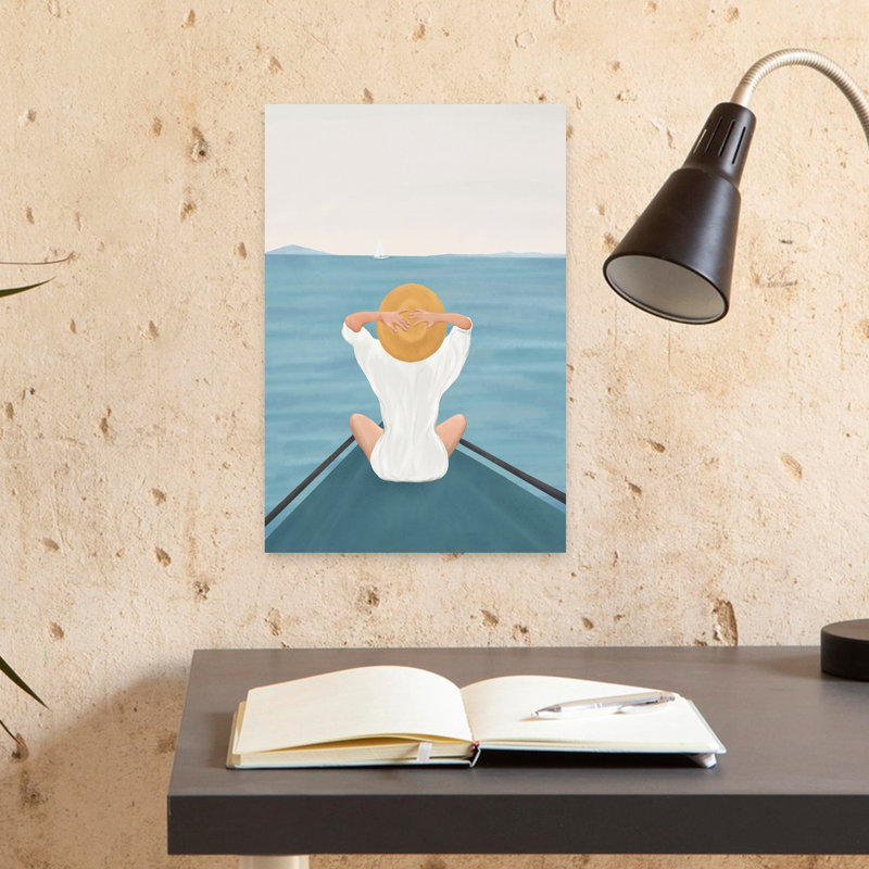 Summer Summer I, art mural contemporain, H 18 po x l 12 po