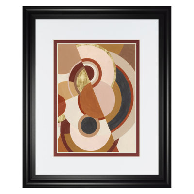 Tectonic Earth II Wall Art - 34" x 40" - Black Frame
