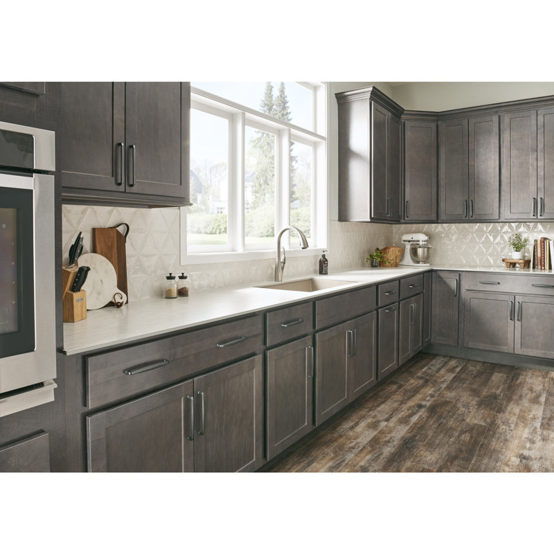 12" Matte Black Square Appliance Handle with Mounting Hardware