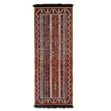 Rug & Kilim’s Tribal Runner In Red And Blue Stripes And Geometric Patterns