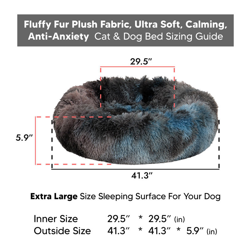 Jungolica Orthopedic Pet Bed, 105cm H x 105cm W x 15cm D