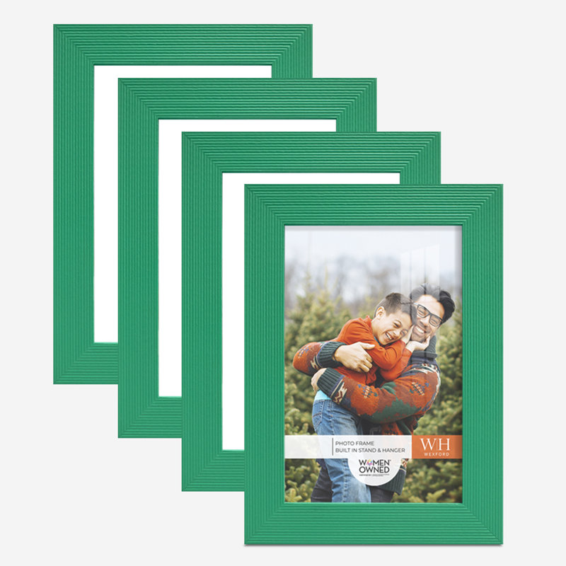 Cadre photo en bois mat, Ébène, 4 po x 6 po