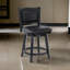 Tabouret pivotant en bois massif Kera