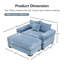 Canapé modulaire surdimensionné 54,3 po Cloud-123506900