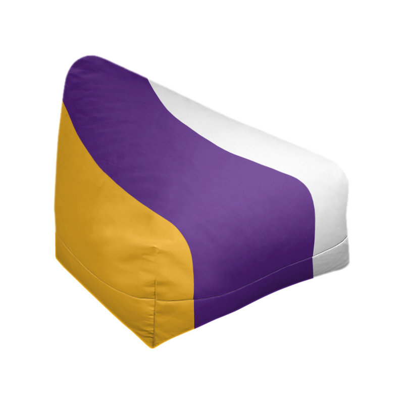 Fauteuil à billes Washington, 27 po x 27 po x 30 po, Or / mauve / blanc