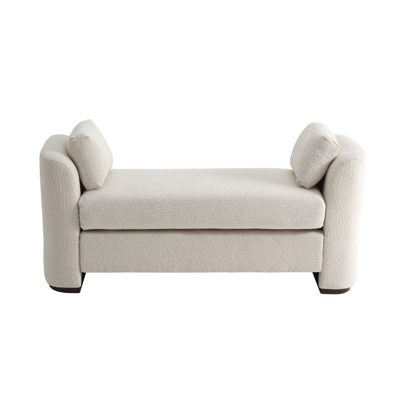 Banc rembourré Alouette, Beige