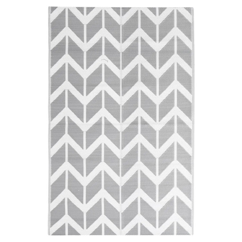 Tevis Rectangle Chevron and Floral Indoor / Outdoor Area Rug, Rectangle 190cm x 290cm