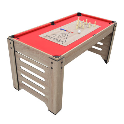 Madison Multi Game Table with Foosball, Glide Hockey, Table Tennis, Billiards, Shuffleboard and Bowling