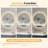 Wall-Mounted Round LED Anti-Fog Bathroom Mirror, Adjustable Brightness and Color Temperature Vanity Mirror-592977396