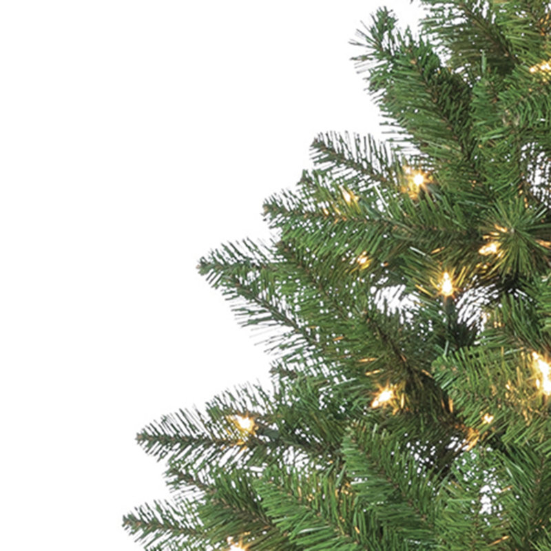 Lighted Artificial Pine Christmas Tree, 7.5'