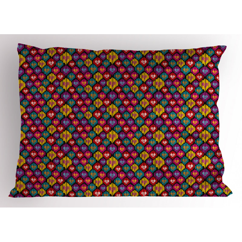 Polyester Geometric Sham Set, Twin