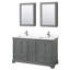 Meuble-lavabo double autoportant Deborah avec plateau en quartz-98162211-98162214-98170084