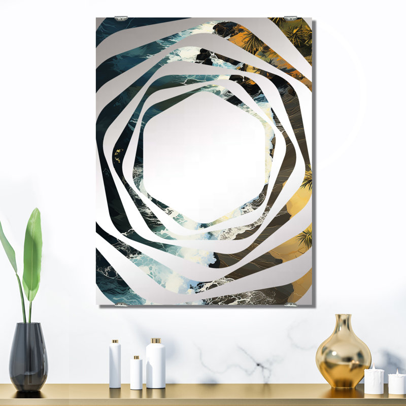 Miroir mural Feona - Coastal Beach, 32 po x 24 po