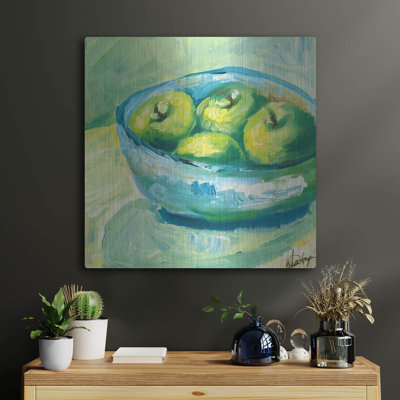 August Grove® «Bowl of Fruit II» par Ethan Harper, art mural en métal