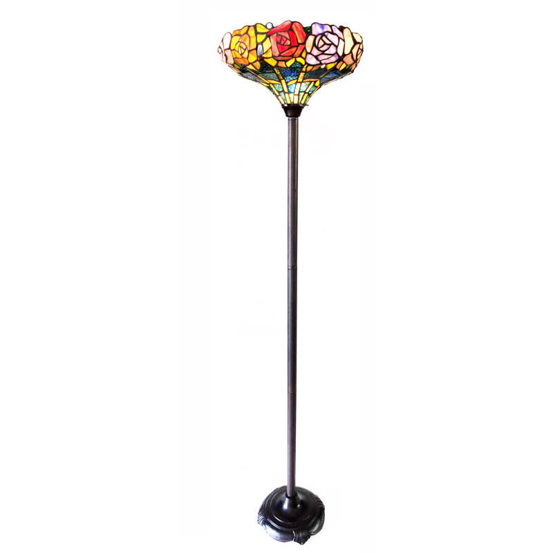 Erin 67'' Antique Bronze Torchiere Floor Lamp