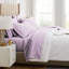 Ensemble de draps Southshore Basics de Southshore Fine Linens, coloris lilas, en microfibre doublement brossée 100 g/m², poches profondes de 40 cm, comprenant 1 drap-housse, 1 drap plat et 4 taies d'oreiller, taille standard.-1400835398-1400835386