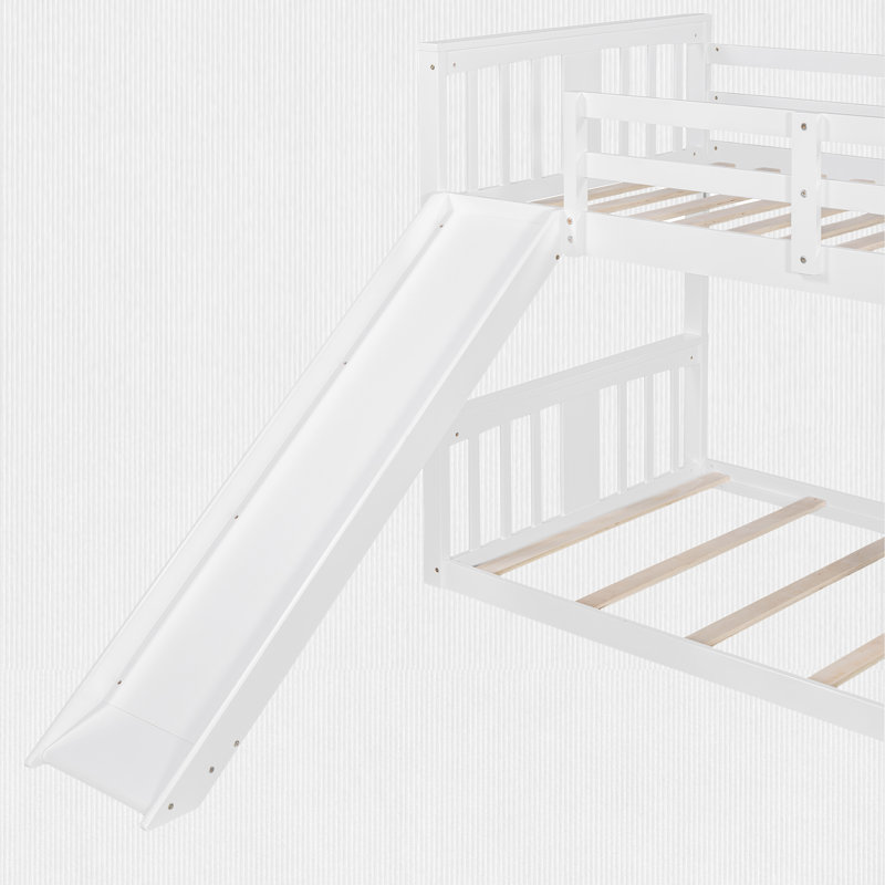 Twin Over Twin Bunk Bed, White