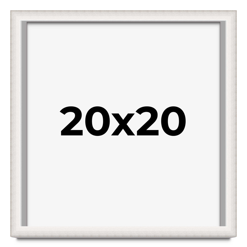 Cadre photo Huebert, Argent, L 20 po x H 20 po