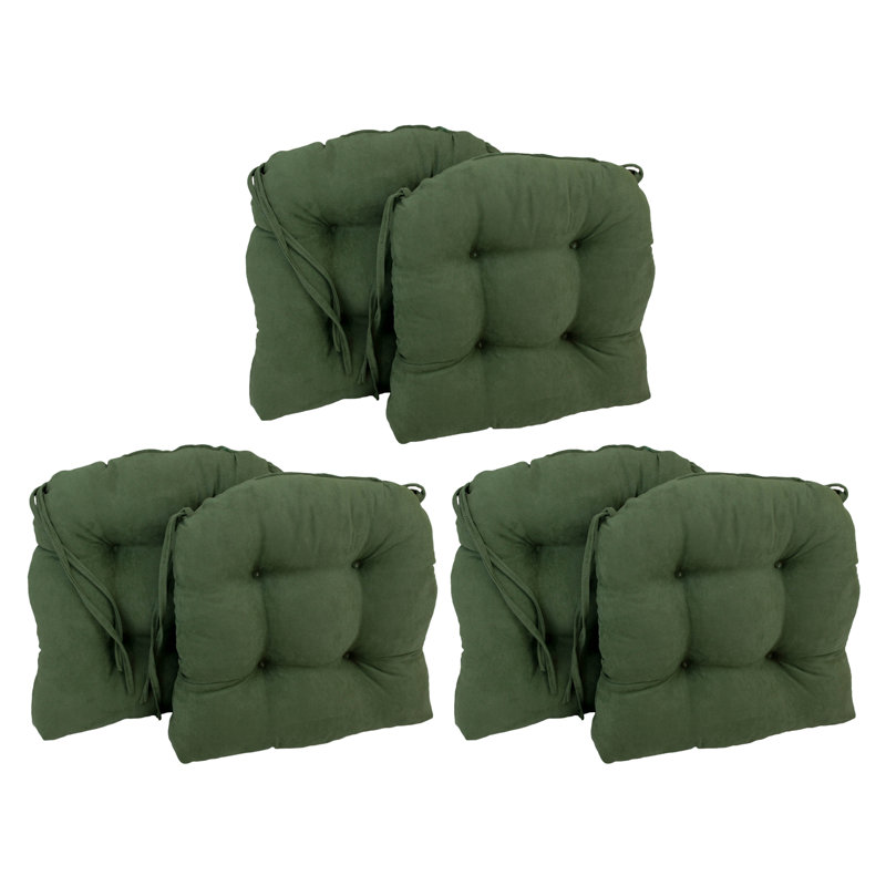 Outdoor 3.5'' Dining Chair Seat Cushion, Hunter Green
