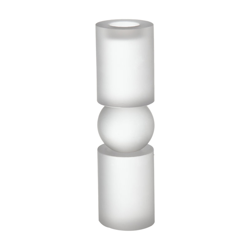 Glass Tabletop Tealight Holder, 11" H x 3" W x 3" D